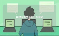 在职大学学历是什么意思