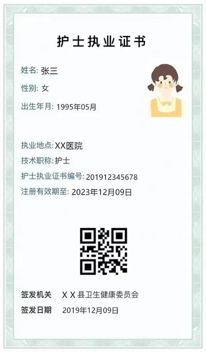 护士资格证书电子版查询-图1